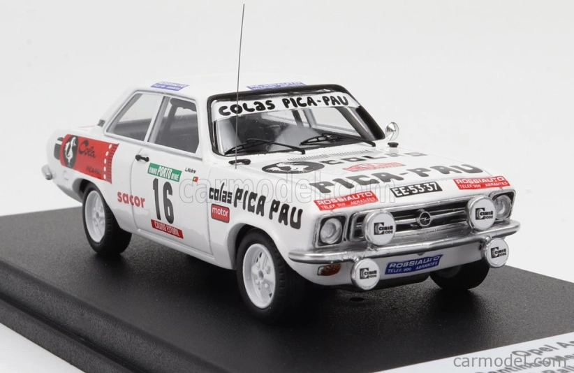 Trofeu Opel Ascona (nočná verzia) N 16 Rally Portugal 1976 S.mendes - J.nobre 1:43 Biela
