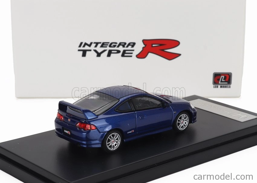 LCD model Honda Integra (dc5) Type R 2006 1:64 Modrá
