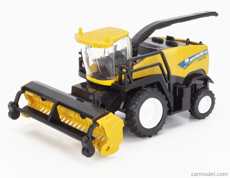 Newray Iveco fiat Stralis 540 Truck Pianale 2009 With New Holland Fr920 Mietitrebbia Gommata Harvester 1:43 Modrá Žlutá Černá