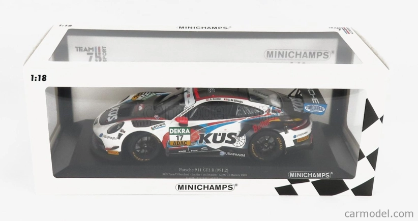 Minichamps Porsche 911 991-2 Gt3 R Team Kues 75 Bernhard N 17 1:18