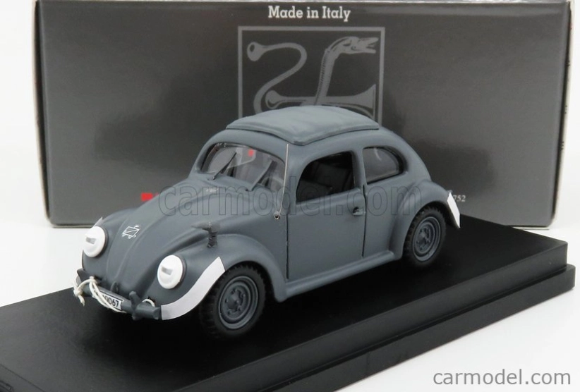 Rio-models Volkswagen Beetle Maggiolino Kafer 1942 - s registračnou značkou 1:43 sivá