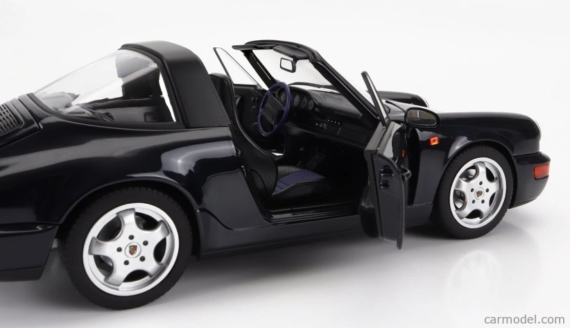 Norev Porsche 911 964 Carrera 4 Targa 1991 1:18 Modrá