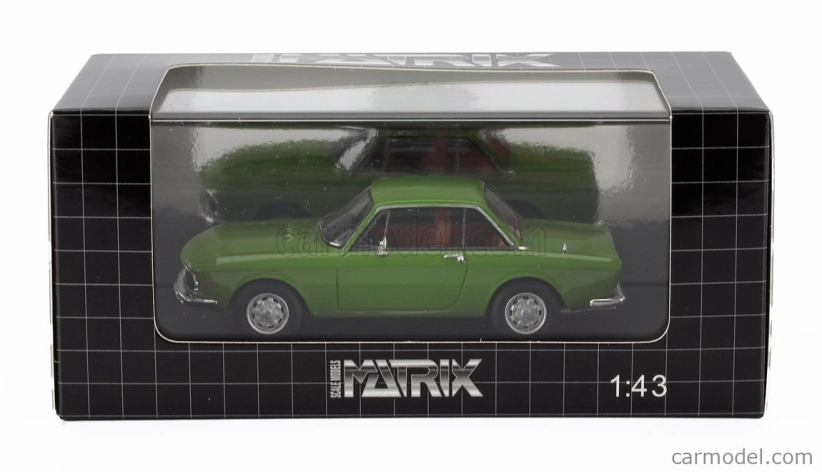 Modely v mierke Matrix Lancia Fulvia Coupe 3-series 1975 1:43 Zelená