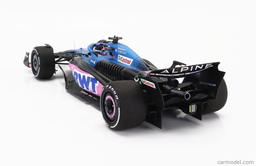 Minichamps Alpine F1 A523 Team Bwt Alpine N 31 9th Miami Gp With Pit Board 2023 Esteban Ocon 1:18 Blue Black Pink