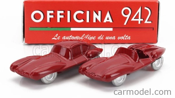 Officina-942 Alfa romeo Set 2x 1900 C52 Disco Volante Coupe + Spider 1952 1:76 červená