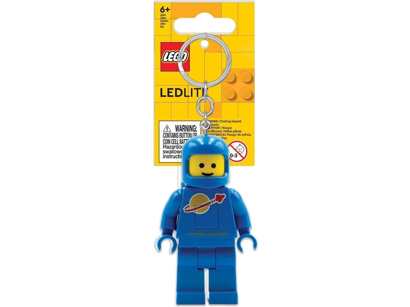 Svietiaca kľúčenka LEGO - Kozmonaut modrý