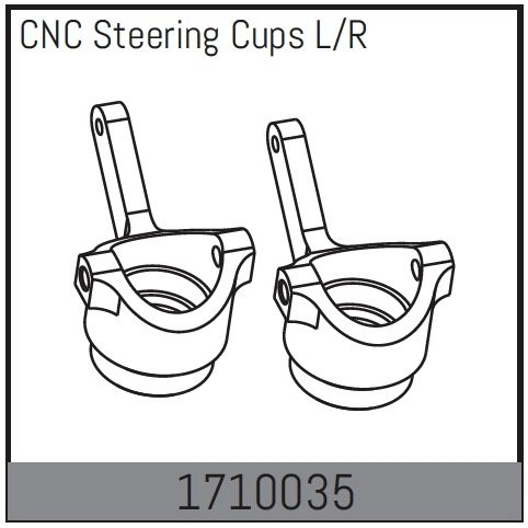 CNC Steering Cups L/R