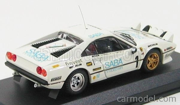 Najlepší model Ferrari 308 Gtb Rally N 1 Targa Florio 1983 Tony - Radaell 1:43 White