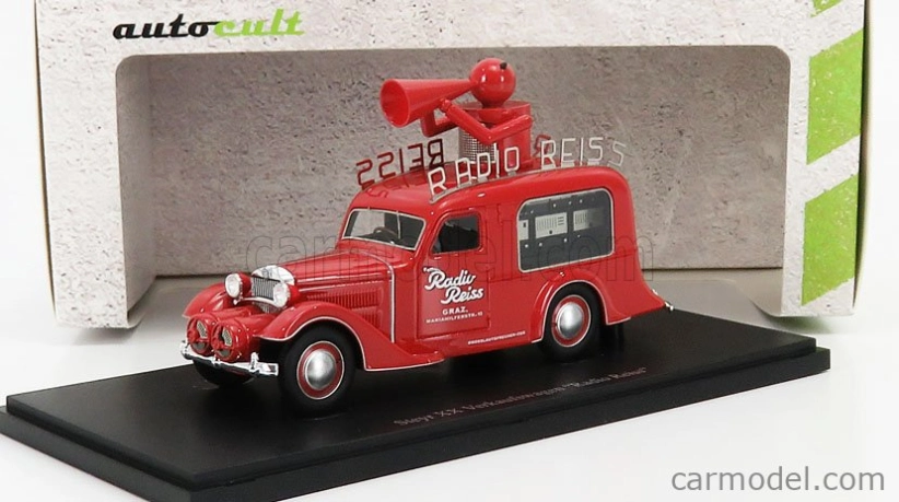 Autocult Steyr Xx Versuchswagen - Radio Reiss - Austria 1929 1:43 Red