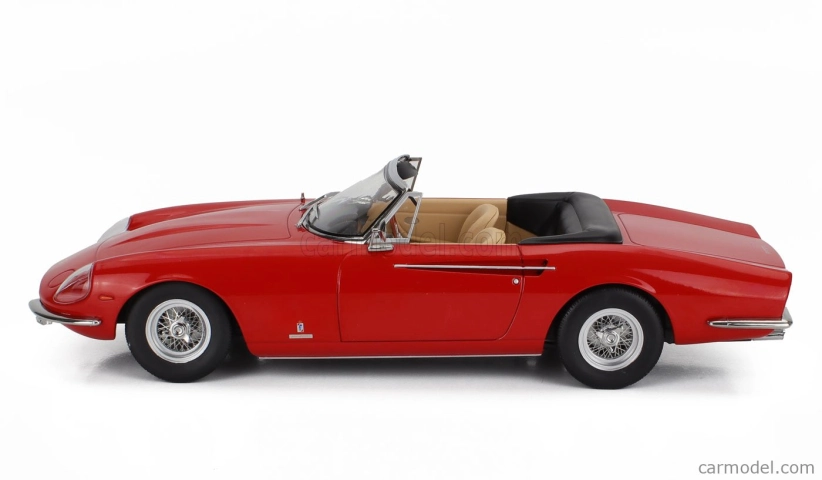 Ferrari 365 California Spider 1966 v mierke kk - Béžový interiér 1:18 Červená
