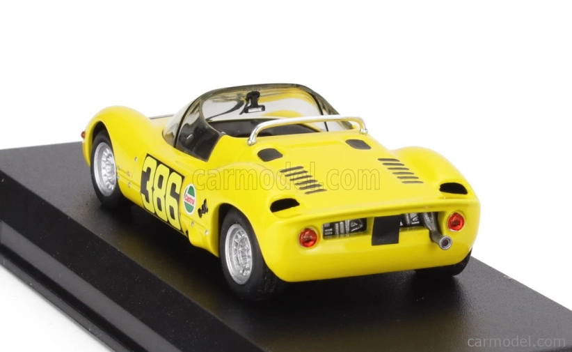 Best-model Fiat Abarth 1000sp Spider N 386 Trieste Opicina 1970 Mauro Baldi 1:43 Žlutá Černá