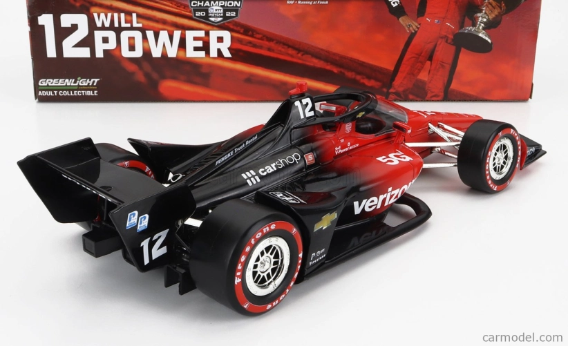Greenlight Chevrolet Team Penske N12 Indianapolis Indy 500 Indycar Series Champion 2022 Will Power 1:18 červená čierna