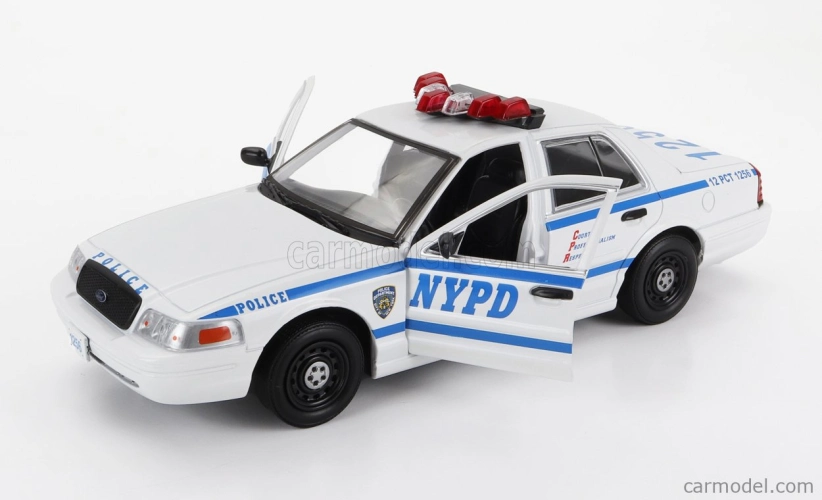 Greenlight Ford usa Crown Victoria Police Interceptor Atlanta Police 2009 - Baby Drive 1:24 biela