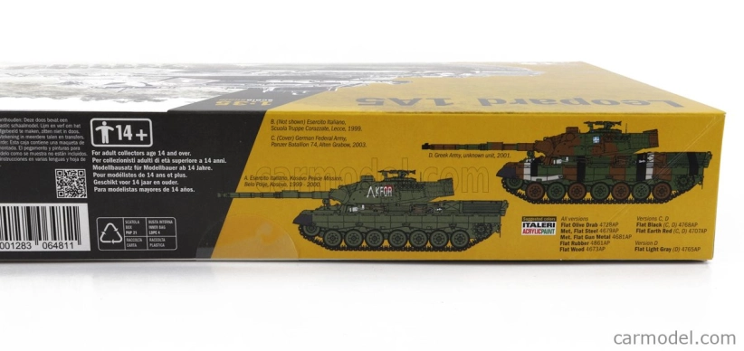 Italeri Krauss-maffei wegmann Tank Leopard 1 A5 1998 1:35 /