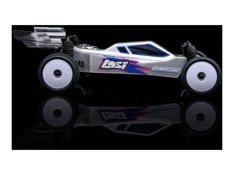 RC auto Losi Micro-B 1:24 RTR, strieborné