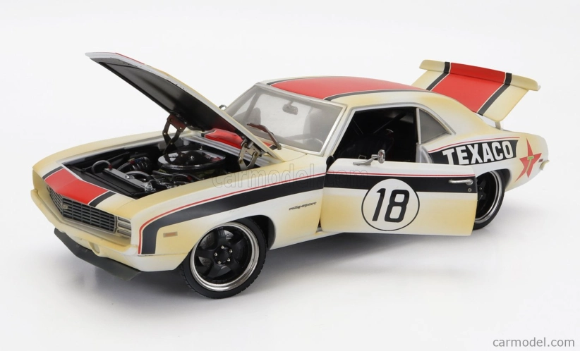 Gmp Chevrolet Camaro Rs Coupe N 18 Texaco Racing 1969 1:18 Biela červená čierna