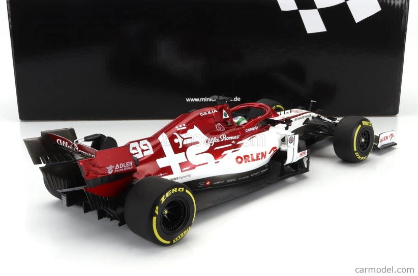 Minichamps Alfa romeo F1  C39 Team Racing Orlen N 99 Austrian Gp 2020 Antonio Giovinazzi 1:18 Bílá Červená Met