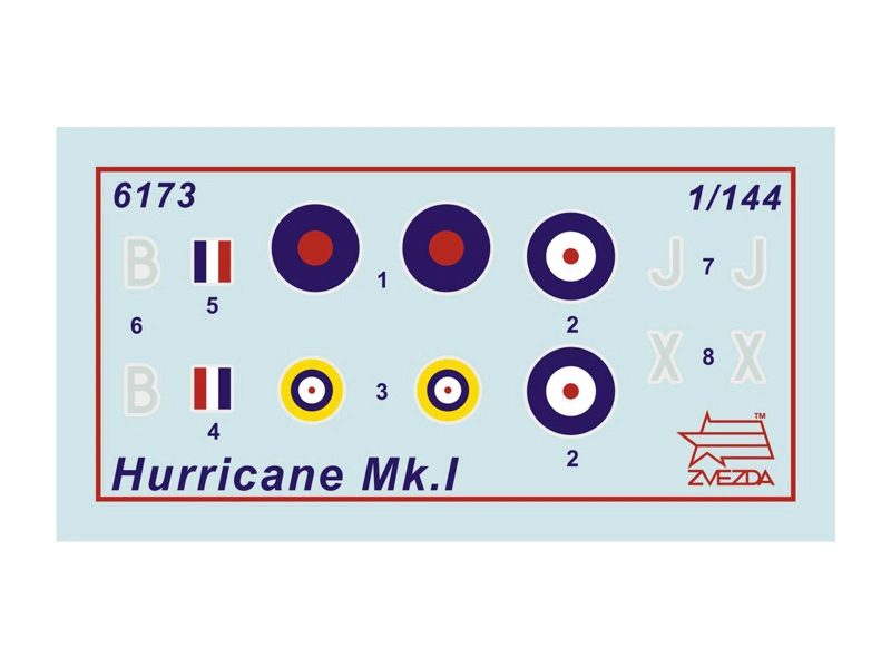 Zvezda Snap Kit – Hawker Hurricane Mk-1 (1:144)
