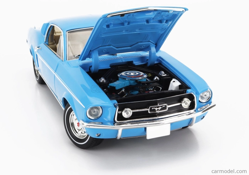 Greenlight Ford USA Mustang Fastback Coupe 1968 - Ford Rainbow Of Colors 1:18, modrá