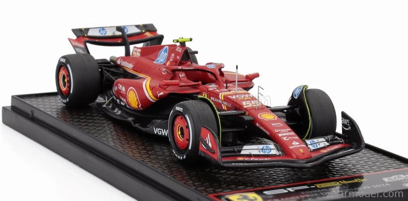 Bbr-models Ferrari F1 Sf-24 Team Scuderia Ferrari N 55 3rd Monaco Gp 2024 Carlos Sainz 1:43 Červená Biela Žltá