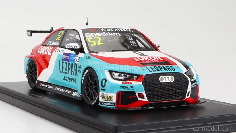 Spark-model Audi Rs3 Lms Team Audi Sport Leopard Lukpil Wtcr N 52 Macau Guia Race 2018 G.shedden 1:43 Světle Modrá Červená