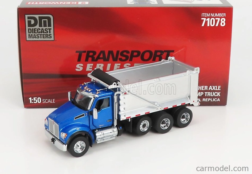 Dm-models Kenworth T880s Truck Cassone Ribaltabile 4-assi 1990 1:50 Blue