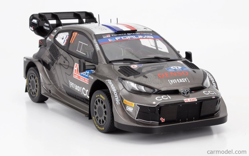 Ixo-models Toyota Yaris Gr Rally1 Team Toyota Gazoo Racing Wrt N 17 Winner Rally Finland 2024 Sebastien Ogier - Vincent Landais 1:18 Grey