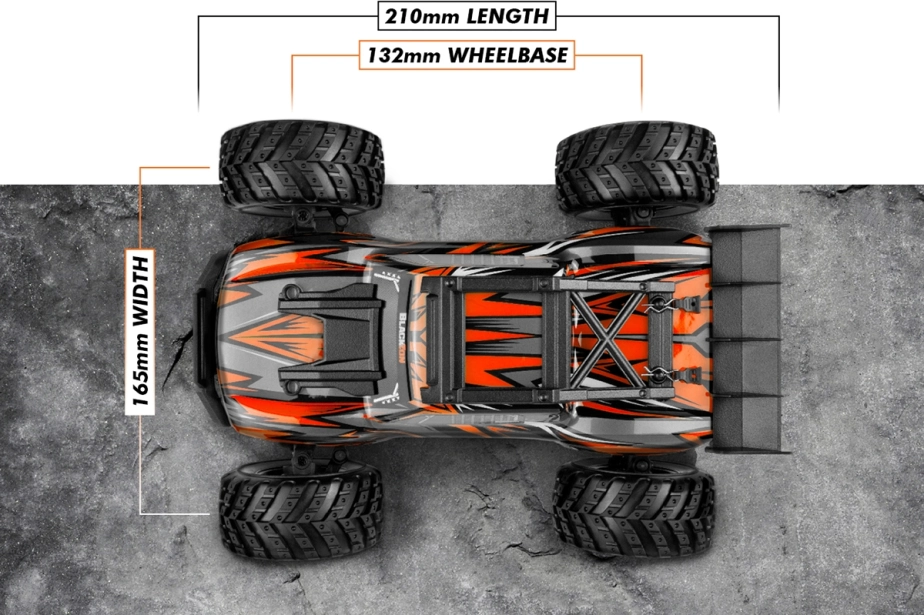 Spryte ST Turbo 1/20 4WD Monster Truck - oranžová