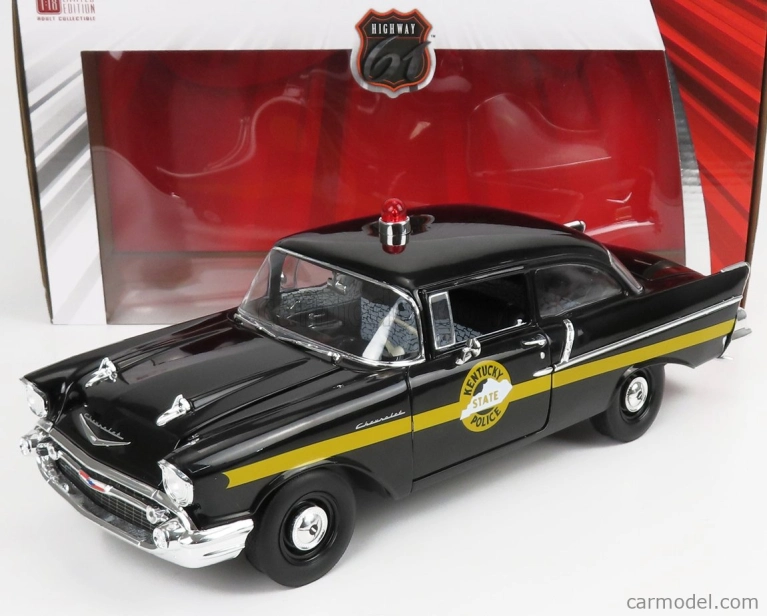 Highway61 Chevrolet 150 Sedan Kentucky State Police 1957 1:18 čierna