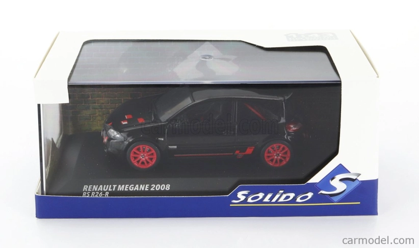 Solido Renault Megane Rs R26-r 2008 1:43 čierna červená