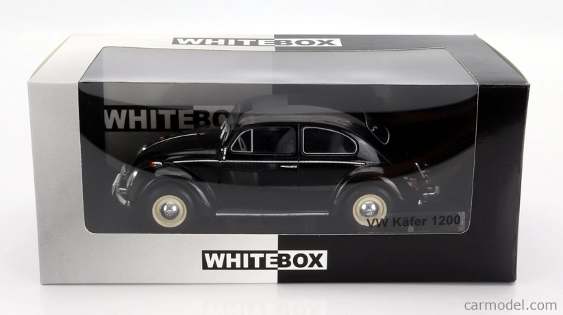 Whitebox Volkswagen Beetle 1200 Kafer Maggiolino 1960 1:24 čierny
