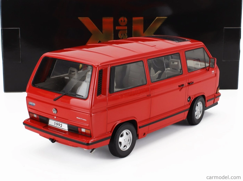 Volkswagen T3 Multivan Minibus v mierke Kk (posledná edícia) 1992 1:18 Červená