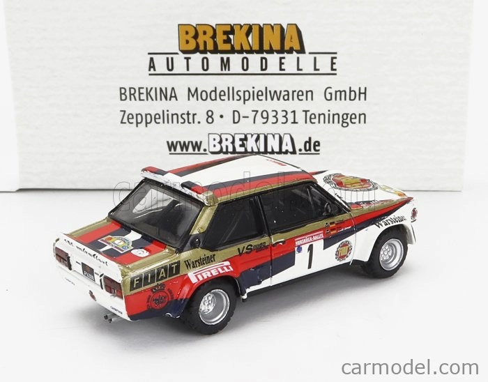 Brekina plast Fiat 131 Abarth N 1 1:87, bílá