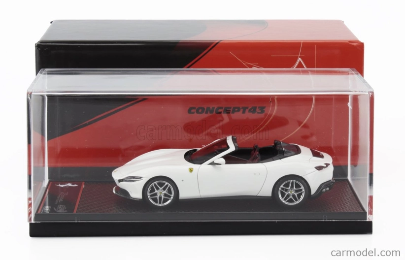 Bbr-models Ferrari Roma Spider Open 2020 1:43 Bianco Cervino - Biela