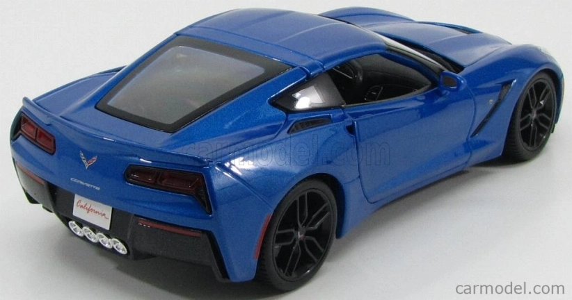 Maisto Chevrolet Corvette Z51 Coupe Stingray 2014 1:18 Blue Met