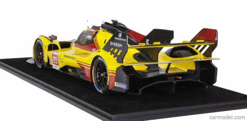 Looksmart Ferrari 499p 3.0l Turbo V6 Team Af Corse N  83 24h Le Mans 2024 Robert Kubica - Robert Shwartzman - Yifei Ye 1:12 Žlutá Červená
