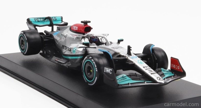 Bburago Mercedes gp F1 W13e Team Mercedes-amg Petronas F1 N 63 1:43, stříbrná