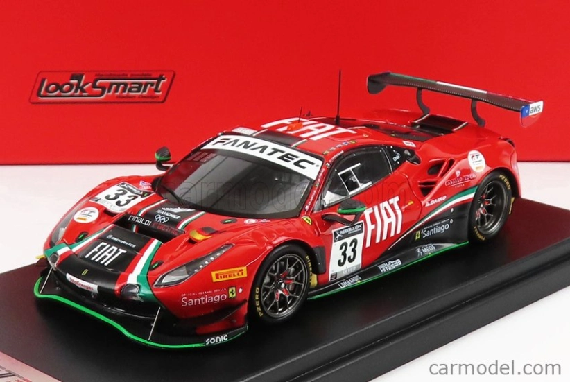 Looksmart Ferrari 488 Gt3 Evo Team Rinaldi Racing N 33 1:43, červená