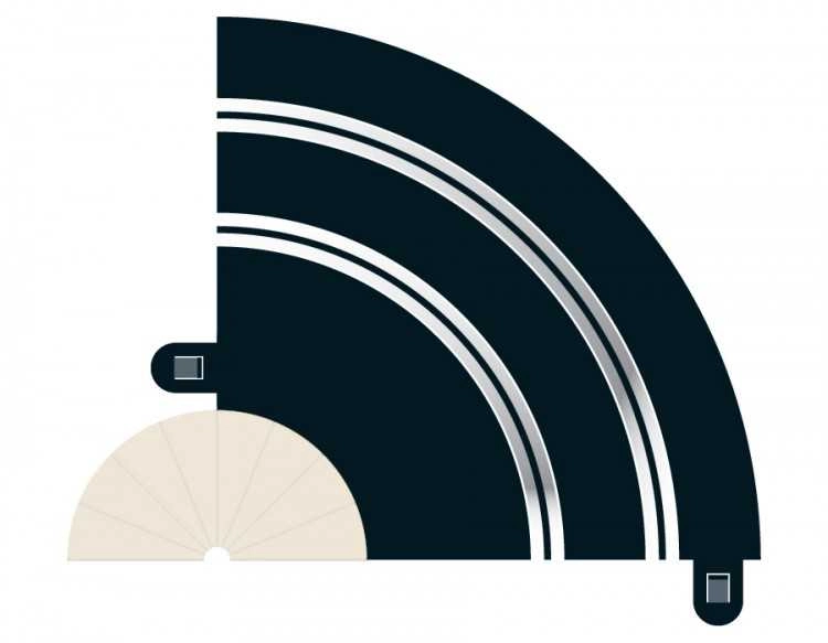 Rozšíření trati SCALEXTRIC C8201 - Radius 1 Hairpin Curve 90° (2)