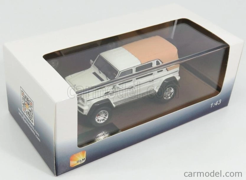 Glm-models Mercedes benz G-class G650 Landaulet Closed Maybach 2017 1:43 Bílá