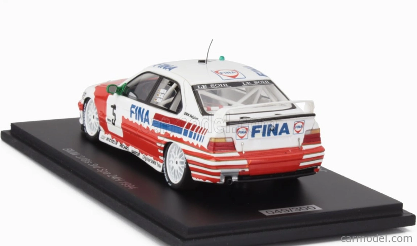 Spark-model BMW 3-series 318is Team Bmw Fina Bastos N 5 3rd 24h Spa 1994 Jeam Michel Martin - Patrick Slaus - Altfrid Heger 1:43 Červená Bílá