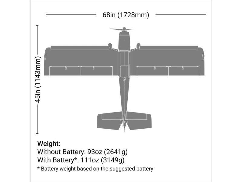 RC letadlo E-flite Super Timber 1.7m PNP