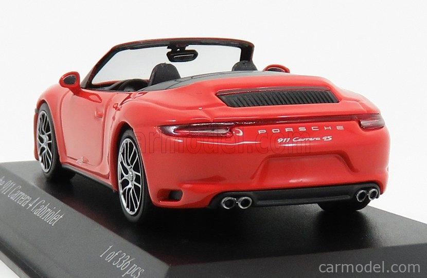Minichamps Porsche 911 991-2 Carrera 4s Cabriolet 2017 1:43 Orange