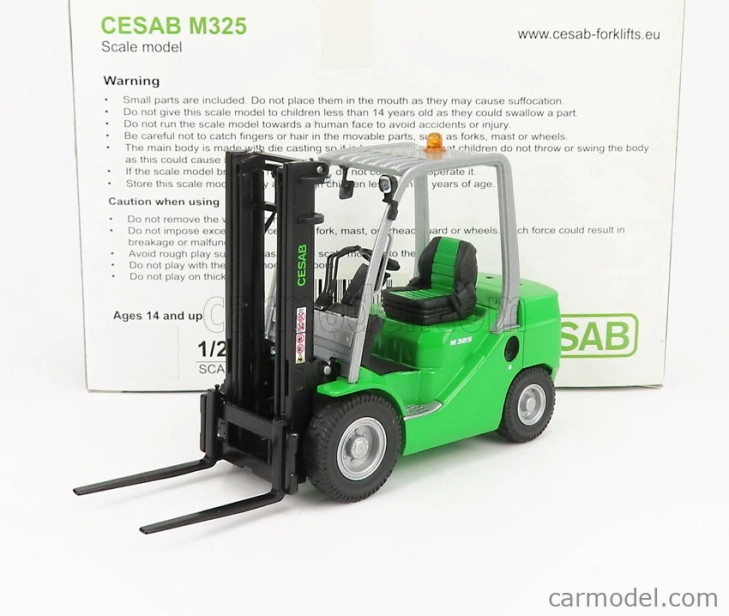 Ros-model Cesab M325 Carrello Elevatore Verticale - Vertical Order Picker 4 Wheels 1:23 Zelená Černá