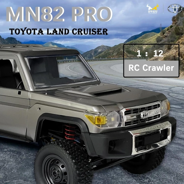 RC auto Land Cruiser Toyota PRO, stříbrná + náhradní baterie