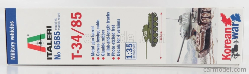 Italeri Kampfpanzer T-34/85 Vojenský tank Kórejská vojna 1944 1:35 /