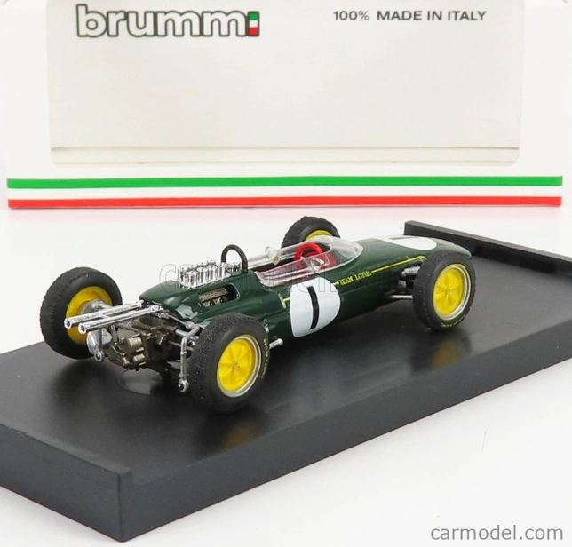 Brumm Lotus F1 25 N 1 Winner Belgium Gp Jim Clark 1963 World Champion 1:43 Zelená