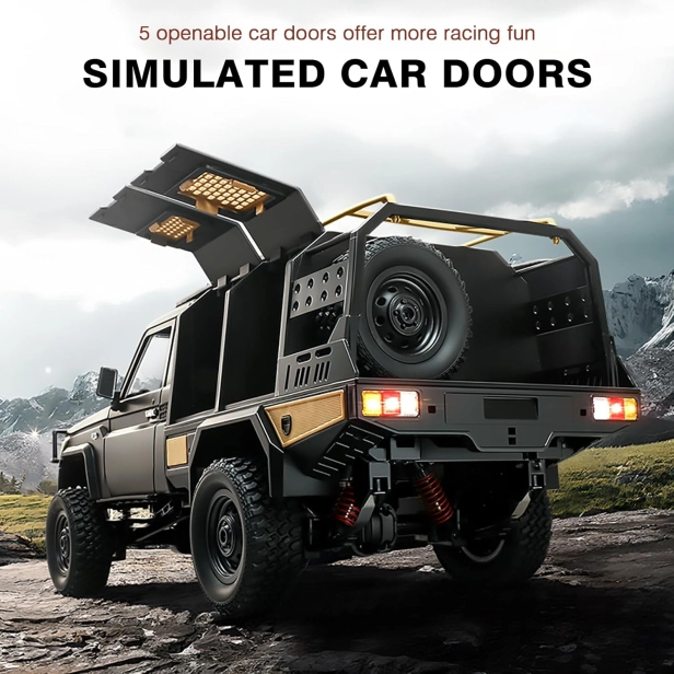 RC auto Land Cruiser Supertourer Toyota, černá + náhradní baterie