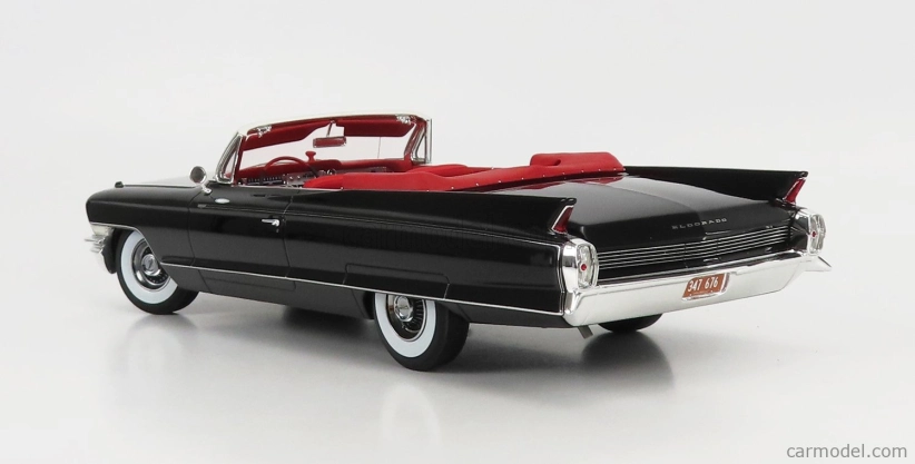 Mitica Cadillac Eldorado Biarritz Convertible Open 1962 1:18 Black