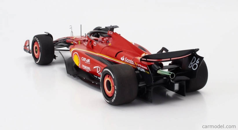 Bbr-models Ferrari F1 Sf-24 Team Scuderia Ferrari N 16 2nd Australian Gp 2024 Charles Leclerc - Polifoam Packaging 1:18 Červená Černá